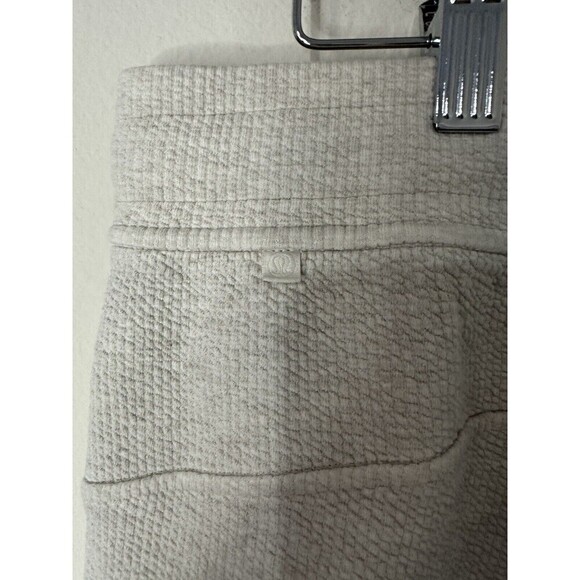 Lululemon Ribbed High-Rise Jogger 25" *7/8   LengthHeathered White Opal Sz 10 - Picture 4 of 5